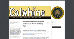 Desktop Screenshot of calwhine.com